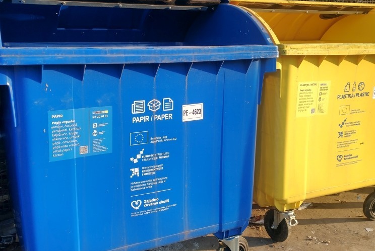 Obavijest korisnicima o privremenom postavljanju kontejnera